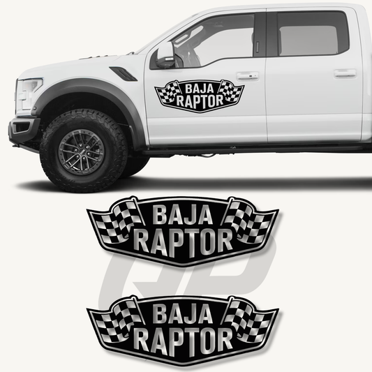 Ford Raptor Baja Off-Road Decal Kit | Premium Vinyl Graphics 2PC - sku-51381654978692-sku-51381655011460-sku-51381655044228-sku-51381655076996-sku-51381655109764-  DRIVEN - 1