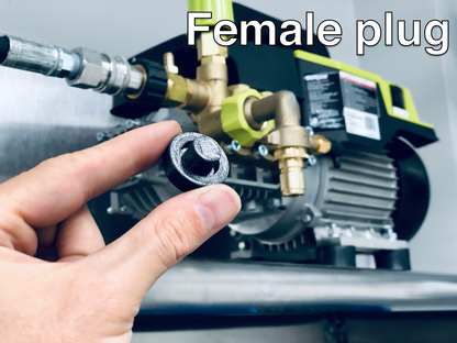 DribbleStopper Plug for Pressure Washer & Garden Hose Quick Disconnect Fittings