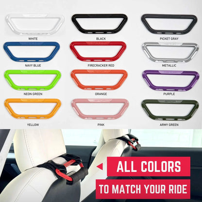 Back Grip PRO Headrest Handles for TESLA S/ 3/ Y - BGX-P2-SG-BGX-P2-BLK-BGX-P2-RED-BGX-P2-WHITE-BGX-P2-BLU-  DRIVEN - 6