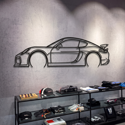 2016 Cayman GT4 981 Metal Car Wall Art - MT0897 - MT0897B49L-  DRIVEN - 2