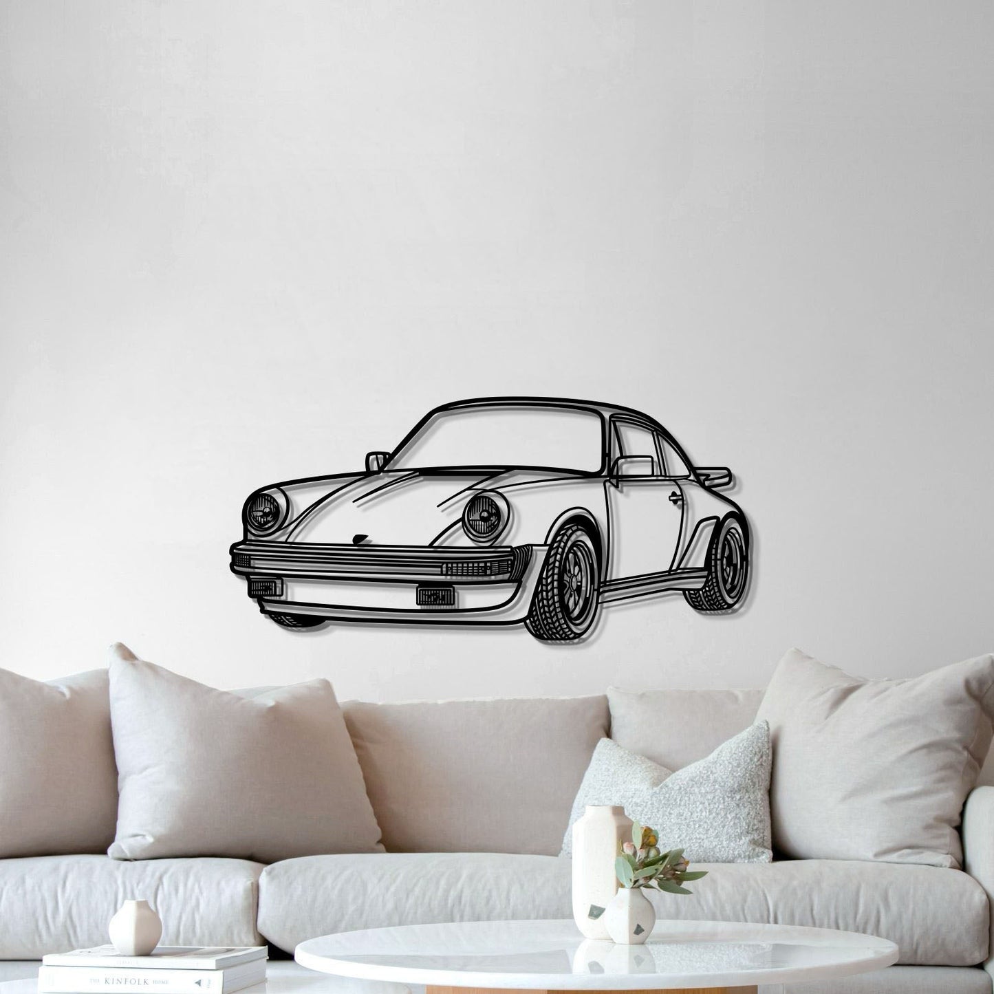 911 930 Perspective Metal Car Wall Art - MT0459 - MT0459B69L-MT0459B80L-MT0459B99L-MT0459B115L-MT0459B140L-  DRIVEN - 5