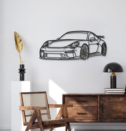 911 GT3 Model 991 Perspective Metal Car Wall Art  - MT0852 - MT0852B49L-MT0852B69L-MT0852B99L-MT0852B115L-MT0852B140L-  DRIVEN - 3
