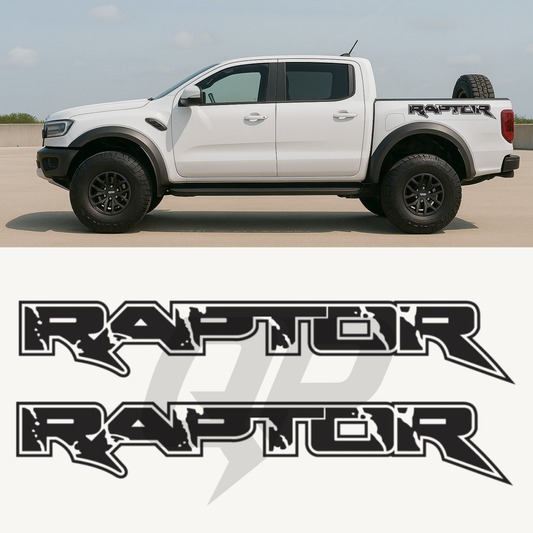 Ford Ranger Raptor Side Decal Graphic Set - sku-51313538203780-sku-51313538236548-sku-51313538269316-sku-51313538302084-sku-51313538334852-  DRIVEN - 1
