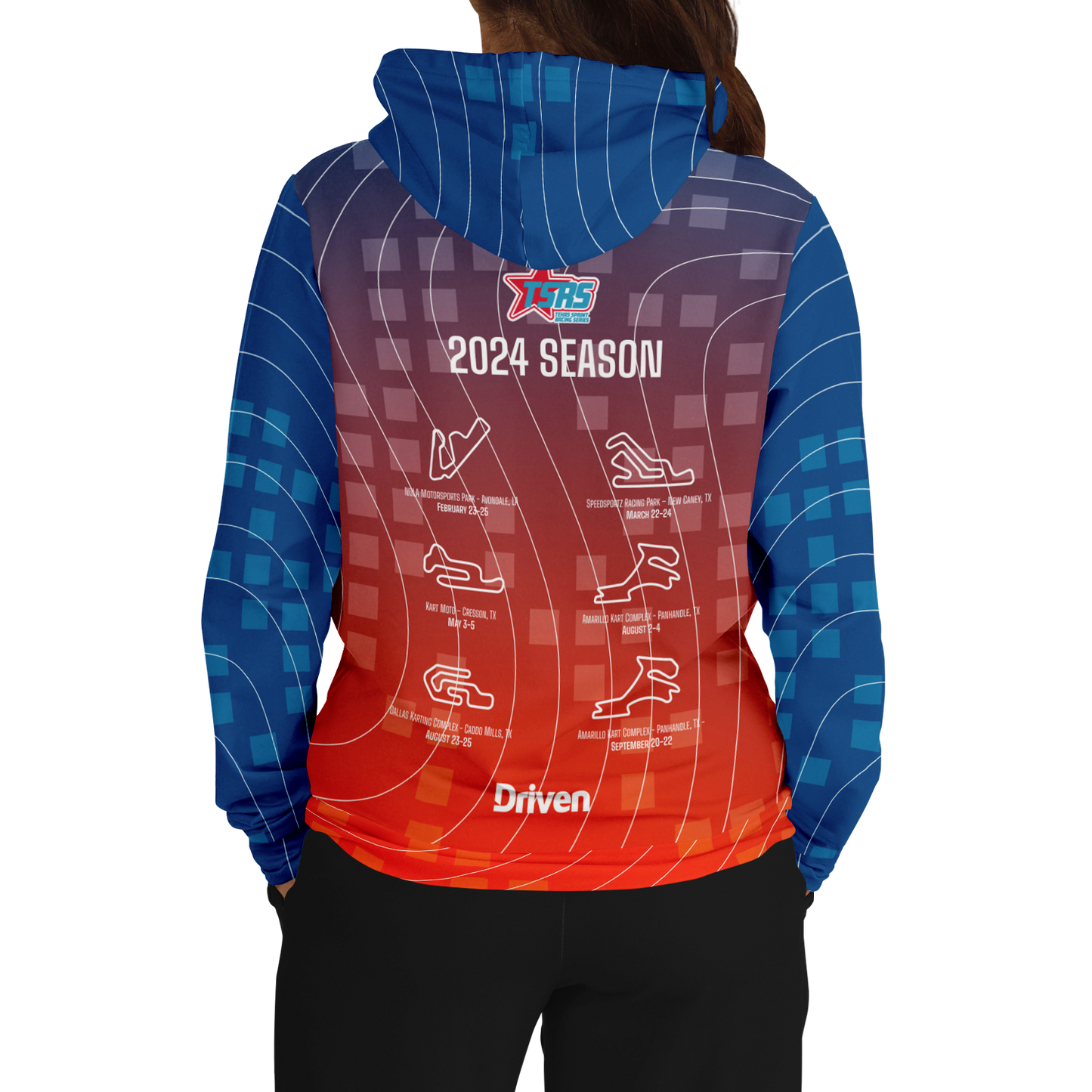 DRIVEN | TSRS '24 | Hoodie - Adult - Red/Blue