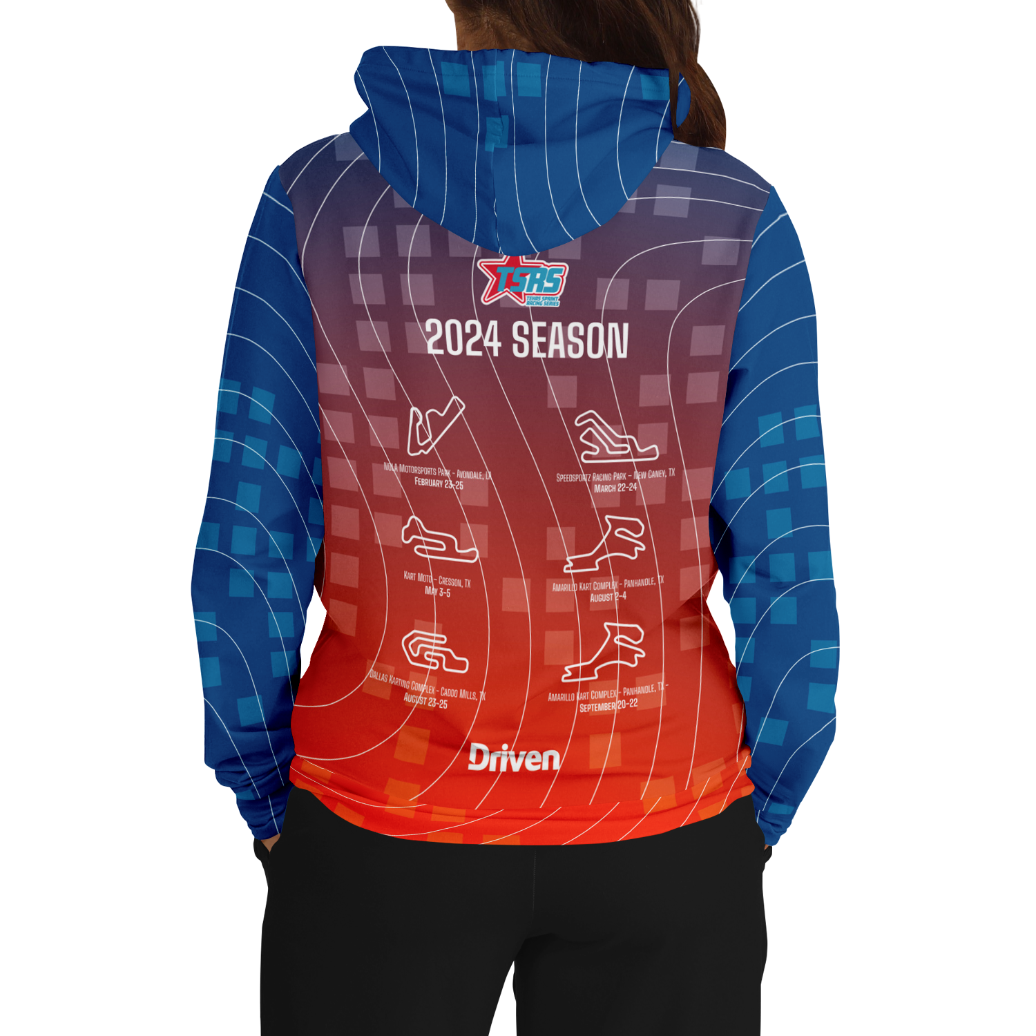 DRIVEN | TSRS '24 | Hoodie - Adult - Red/Blue - | DRIVEN | - SBHDA-551893-XS-SBHDA-551893-S-SBHDA-551893-M-SBHDA-551893-L-SBHDA-551893-XL-SBHDA-551893-2XL-SBHDA-551893-3XL-SBHDA-551893-4XL