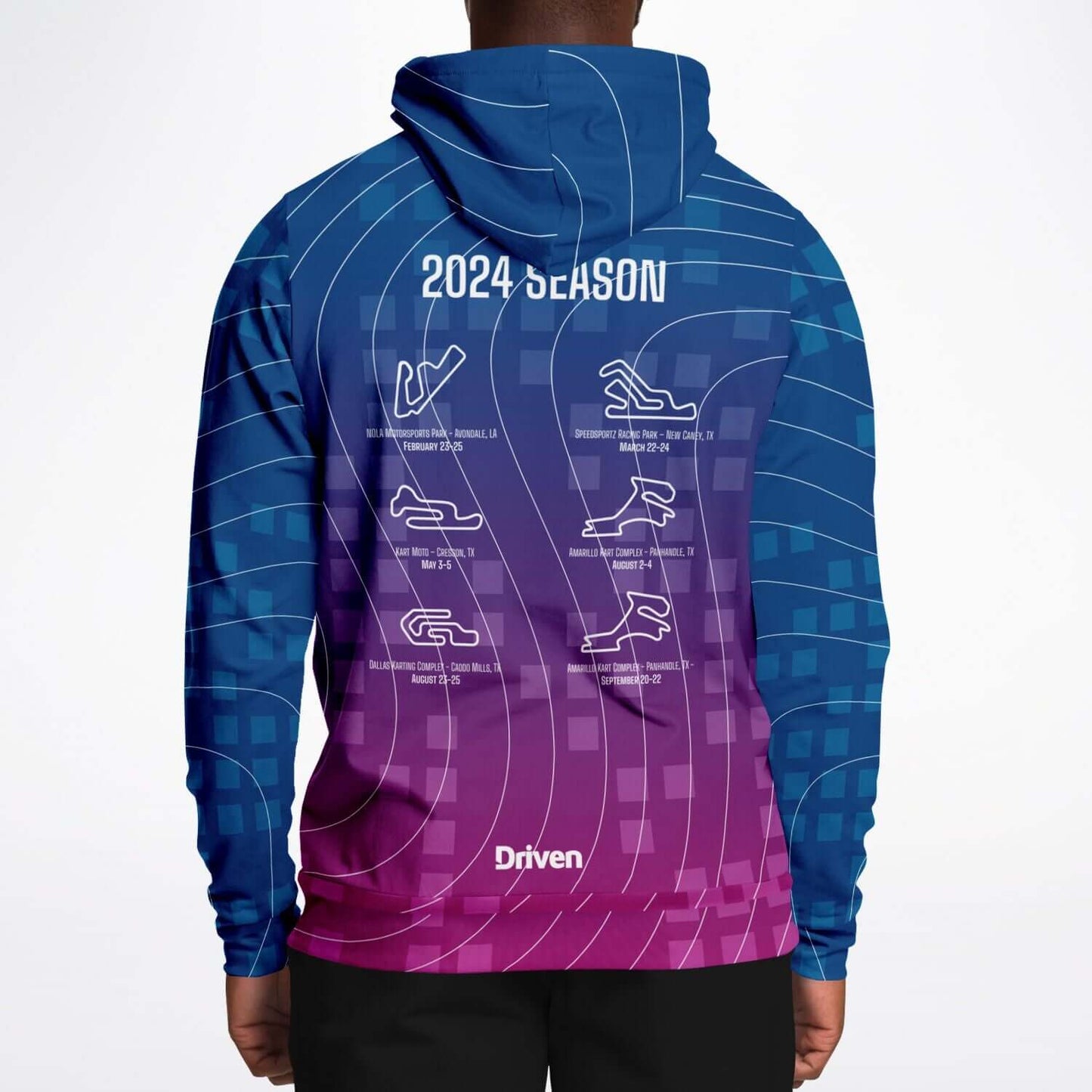 DRIVEN | TSRS '24 | Hoodie - Adult - Pink/Blue