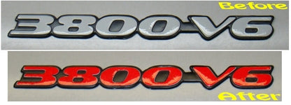 3800 V6 Badge Overlay Decal - 97-99 Grand Prix - GP9703:3800-V6-01-GP9703:3800-V6-02-GP9703:3800-V6-03-GP9703:3800-V6-04-GP9703:3800-V6-05-  DRIVEN - 6