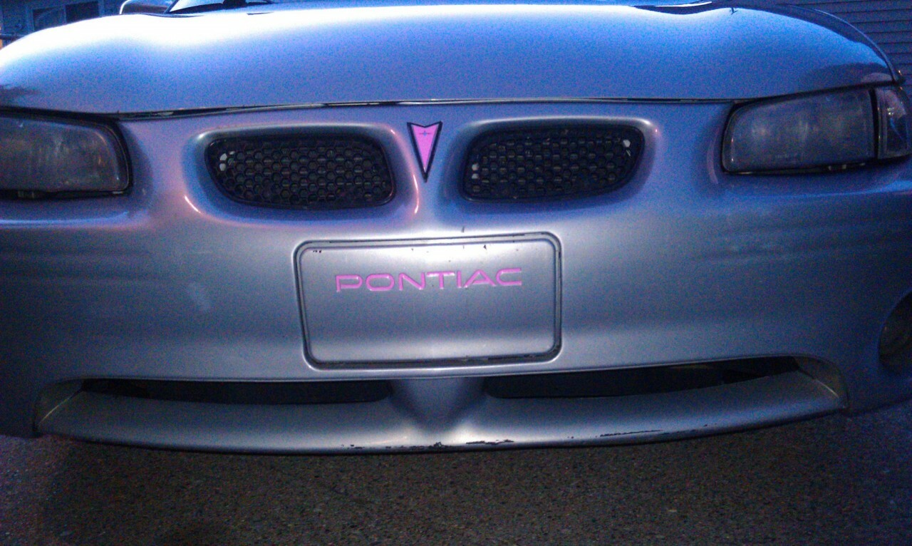 Front Plate Lettering Inlay Decal - 97-03 Grand Prix - GP9703:Front-01-GP9703:Front-02-GP9703:Front-03-GP9703:Front-04-GP9703:Front-05-  DRIVEN - 6