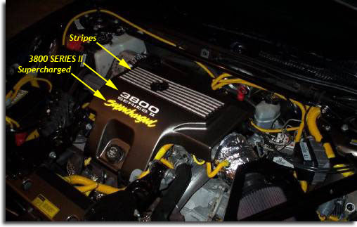 Engine Cover Overlay Decals - 04-05 Impala SS - Impala:L67-EC-  DRIVEN - 2