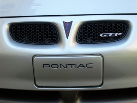 Front Plate Lettering Inlay Decal - 97-03 Grand Prix - GP9703:Front-01-GP9703:Front-02-GP9703:Front-03-GP9703:Front-04-GP9703:Front-05-  DRIVEN - 9