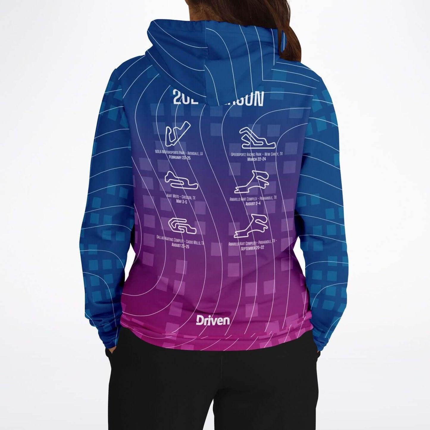 DRIVEN | TSRS '24 | Hoodie - Adult - Pink/Blue