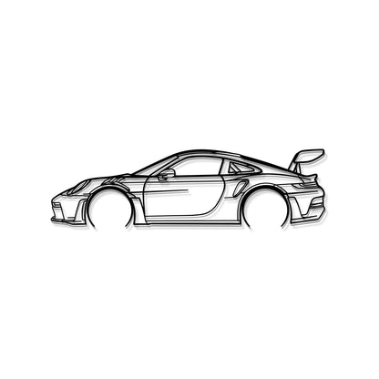 911 GT3 RS Model 992 Detailed Metal Car Wall Art - MT0859 - MT0859B49L-MT0859B69L-MT0859B80L-MT0859B99L-MT0859B120L-  DRIVEN - 8