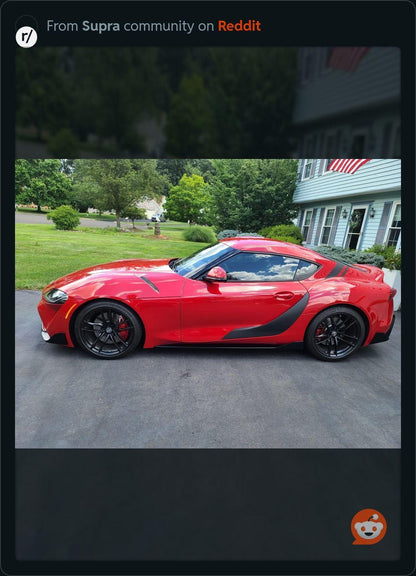 A91 Style Supra Rear Decklid Stripes - 2020+ Supra - A91DECKSTPGB-A91DECKSTPMB-A91DECKSTP3DBK-A91DECKSTPRD-A91DECKSTPOR-  DRIVEN - 12