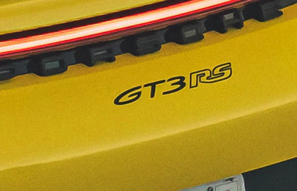 "GT3 RS" Rear Bumper Vinyl Logo Decal Emblem for Porsche Vehicles (992) - PORGTSDECALMB-PORGTSDECALMBS-PT-PORGTSDECALGBS-PT-PORGTSDECALGB-PORGTSDECALHB-  DRIVEN - 1