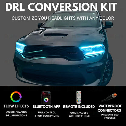 Dodge Durango Multicolor Flow DRL Kit (2021-2026) - G5x2 | A21 | P2   - BX1-G5x2 | E1 | A21 | A11 | P2   - BX4-  DRIVEN - 2