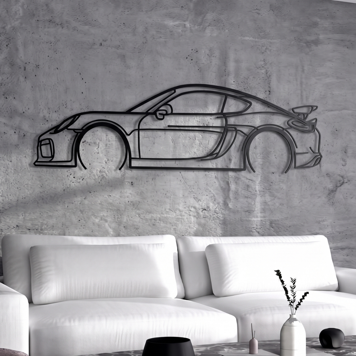 2016 Cayman GT4 981 Metal Car Wall Art - MT0897 - MT0897B49L-  DRIVEN - 4