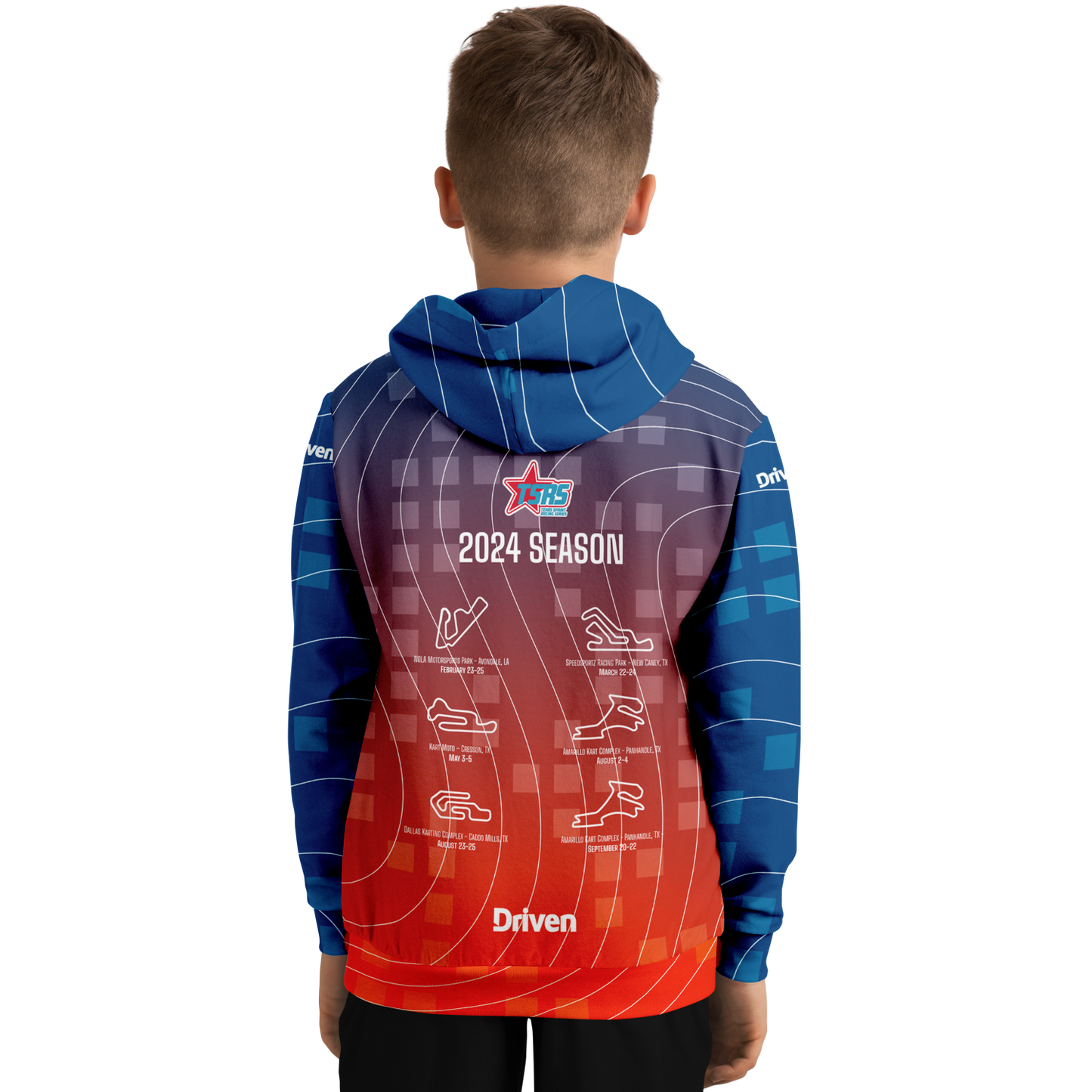 DRIVEN | TSRS '24 | Hoodie - Child - Red/Blue - | DRIVEN | - SBKHDA-556869-XXS-SBKHDA-556869-XS-SBKHDA-556869-S-SBKHDA-556869-M-SBKHDA-556869-L-SBKHDA-556869-XL