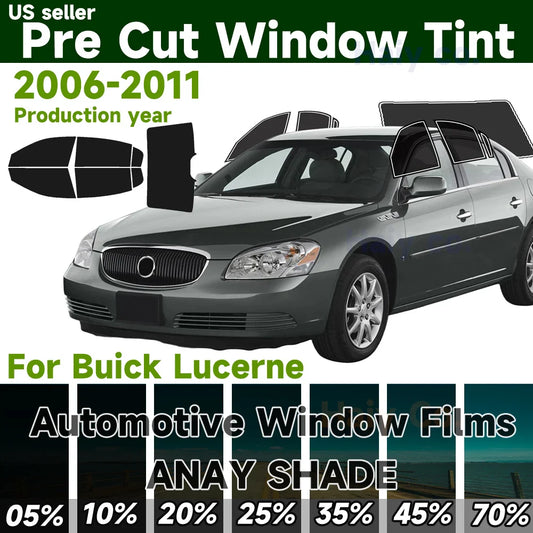 Precut Window Tint Kit for Buick Lucerne (2006–2011) | UV-IR Block & Privacy Film - 200000182:29#All Side and Rear;200007763:201336106;5:100014065#25 precent-  DRIVEN - 1