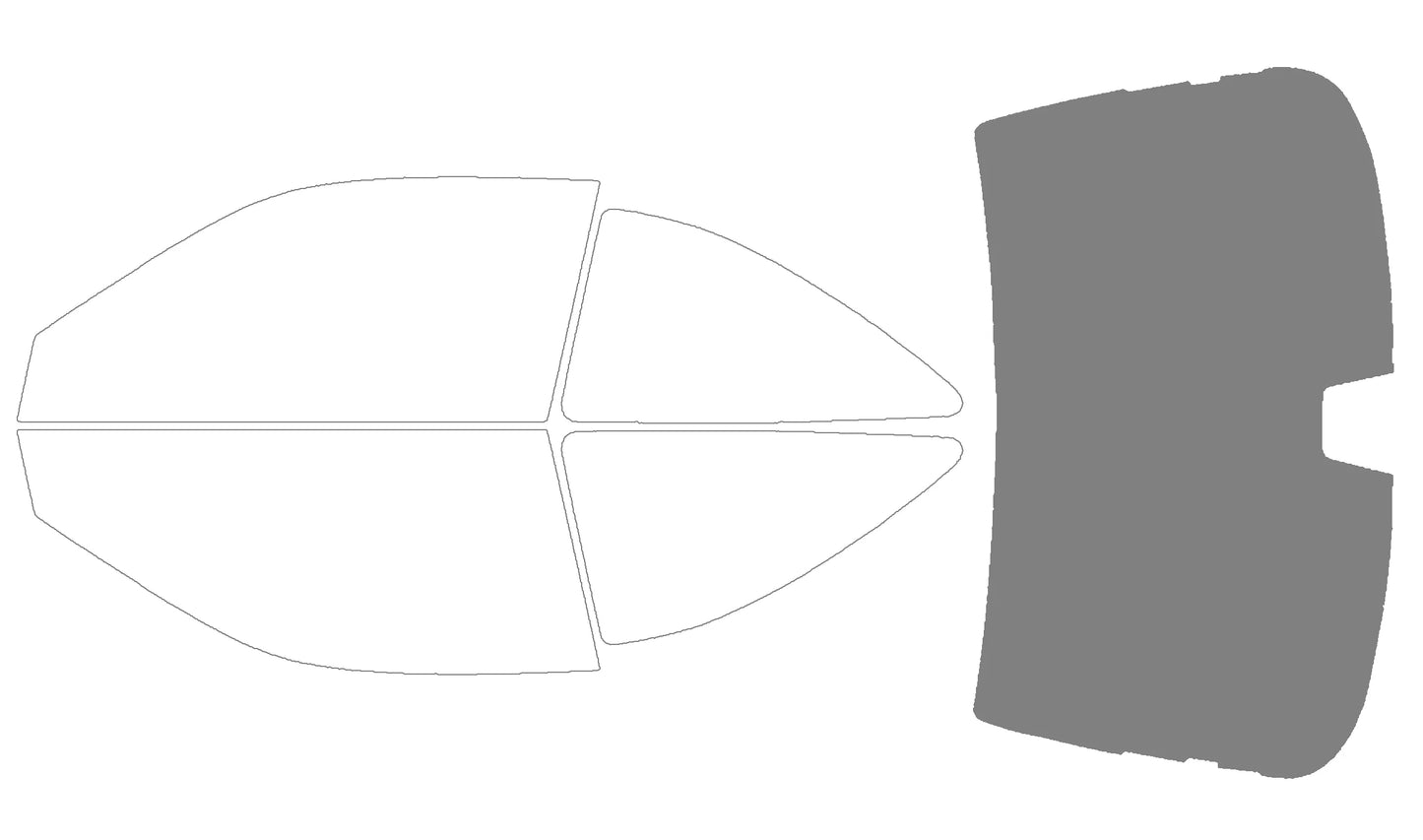Precut Window Tint Kit for Honda Civic Coupe (2001–2005) | UV Block & Privacy Film - 14:200004890#Front Window 10 VLT;200007763:201336106-14:200004889#Front Window 05 VLT;200007763:201336106-14:200003699#Front Window 25 VLT;200007763:201336106-14:200004891#Front Window 20 VLT;200007763:201336106-14:365458#Front Window 45 VLT;200007763:201336106-  DRIVEN - 23