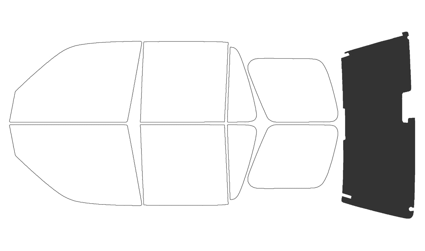 Precut Window Tint Kit for Honda CR-V (1997–2001) | UV Block & Privacy Film - 14:200004889#Front Window 05 VLT;200007763:201336106-14:200004890#Front Window 10 VLT;200007763:201336106-14:200004891#Front Window 20 VLT;200007763:201336106-14:200003699#Front Window 25 VLT;200007763:201336106-14:200002130#Front Window 35 VLT;200007763:201336106-  DRIVEN - 29