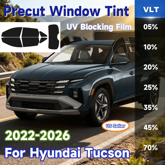 Precut Window Tint Kit for Hyundai Tucson (2022–2026) | UV-IR Block & Privacy Film - 200000182:1052#Windshield Strip;200007763:201336106;5:-6-  DRIVEN - 1