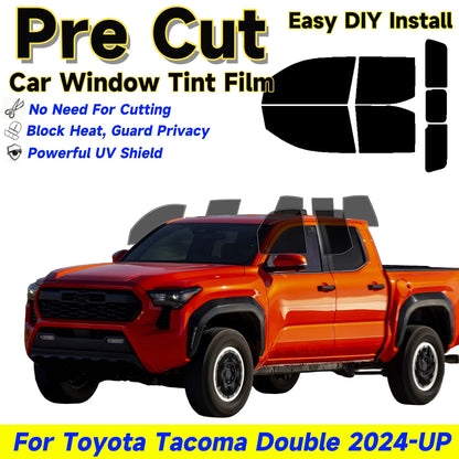 Precut Window Tint Kit for Toyota Tacoma Double Cab (2024–2026) | UV Block & Privacy Film - 200000182:29#Windshield Strip;200007763:201336106;5:-6-200000182:29#Windshield Strip;200007763:201336106;5:-1-200000182:29#Windshield Strip;200007763:201336106;5:-3-200000182:10#Front Windshield;200007763:201336106;5:-2-200000182:29#Windshield Strip;200007763:201336106;5:-2-  DRIVEN - 1
