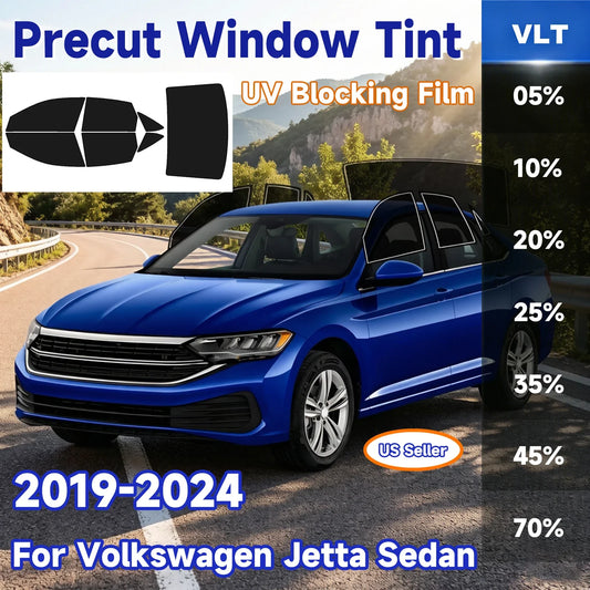 Precut Window Tint Kit for VW Jetta Sedan (2019–2024) | UV Block & Privacy Film - 200000182:193#Front Window;200007763:201336106;5:-2-  DRIVEN - 1