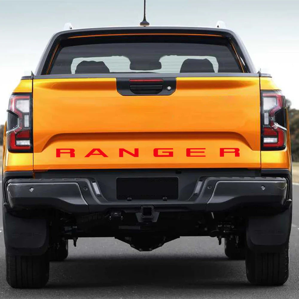 Tailgate Insert & Indent Letter Decal for Ford Ranger (2019–2021) | Vinyl Truck Sticker - 200000182:1052#Matt Black-200000182:496#Matt Silver-200000182:350850#Carbon Fiber-200000182:366#Glossy Yellow-200000182:175#Glossy Blue-  DRIVEN - 3