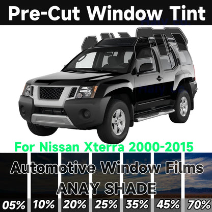 Precut Window Tint Kit for Nissan Xterra (2000–2015) | UV Block & Privacy Film - 200000182:10#Front Window;200007763:201336106;355:-5;5:-2-200000182:10#Front Window;200007763:201336106;355:-7;5:-2-200000182:10#Front Window;200007763:201336106;355:-4;5:-2-200000182:10#Front Window;200007763:201336106;355:-6;5:-2-200000182:10#Front Window;200007763:201336106;355:-1;5:-2-  DRIVEN - 1