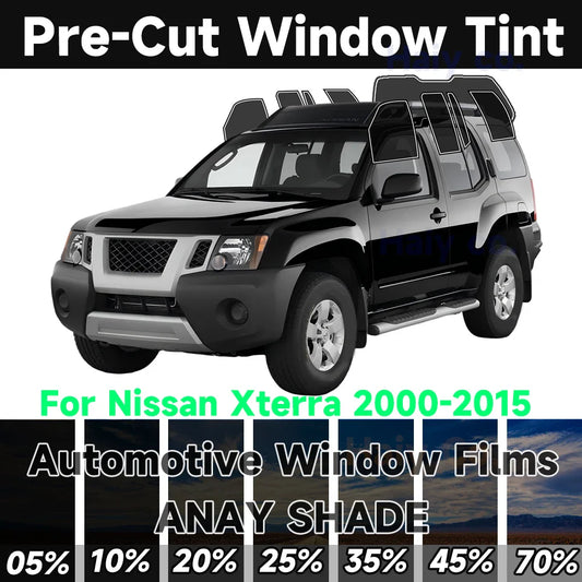 Precut Window Tint Kit for Nissan Xterra (2000–2015) | UV Block & Privacy Film - 200000182:10#Front Window;200007763:201336106;355:-5;5:-2-  DRIVEN - 1