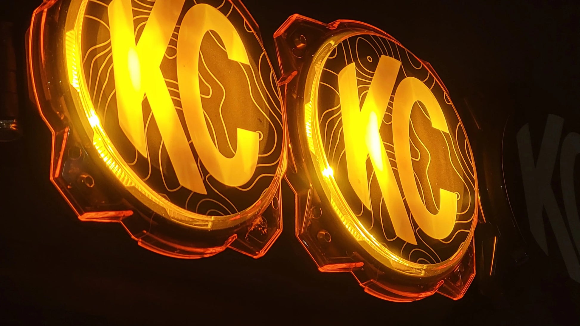 KC HiLITES Pro6 / Titan Gravity Light Cover Topo Overlays (Pair) - Universal - KCHI9.TP.WH.CG-KCHI9.TP.TUSC.CG-KCHI9.TP.WH.RACE-KCHI9.TP.WH.CODE-KCHI9.TP.RACE.CG-  DRIVEN - 2