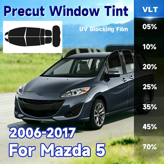 Precut Window Tint Kit for Mazda 5 (2006–2017) | UV Block & Heat Rejection Film - 200000182:29#All Side and Rear;200007763:201336106;355:-1;5:-1-  DRIVEN - 1
