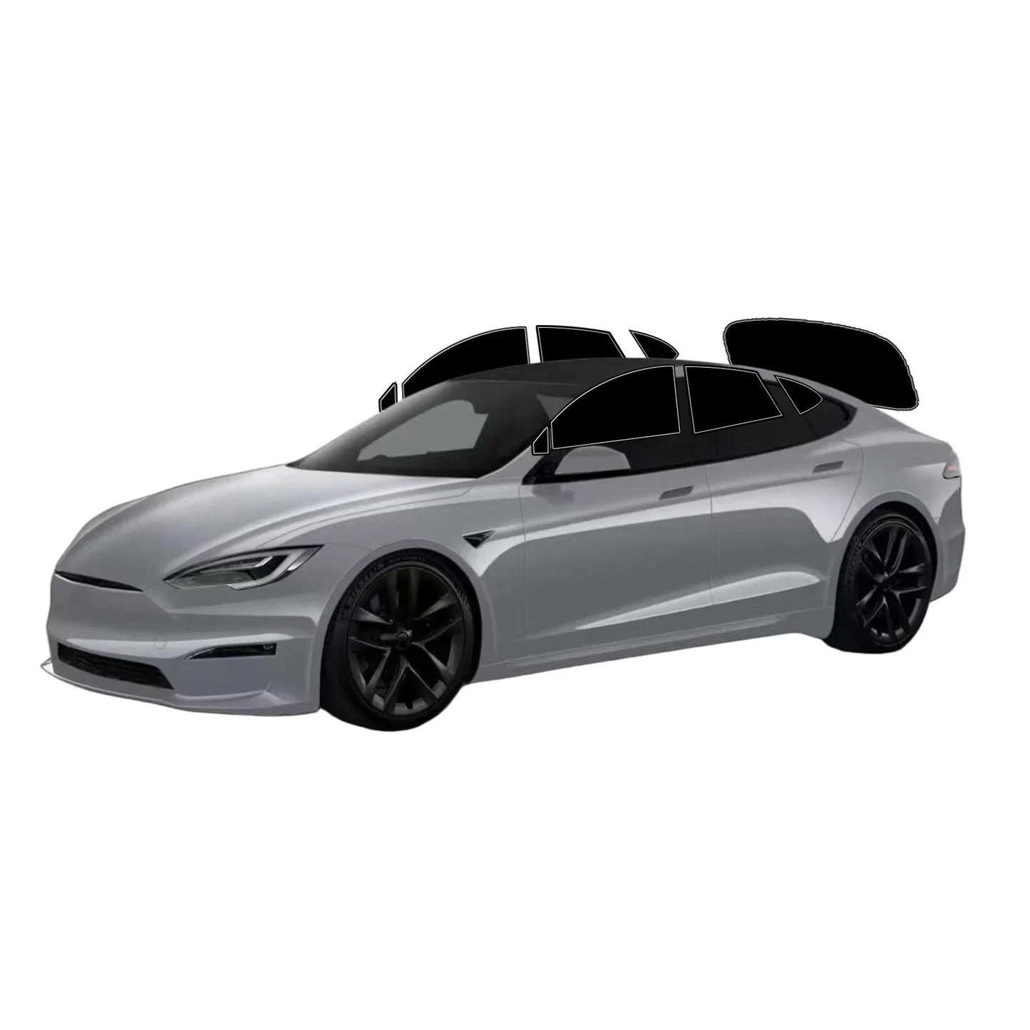 Precut Window Tint Kit for Tesla Model S (2012–2026) | UV-IR Block & Privacy Film - 200000182:29#All Sides and Rear;200007763:201336106;5:-3-200000182:29#All Sides and Rear;200007763:201336106;5:-1-200000182:193#Front Window;200007763:201336106;5:-5-200000182:193#Front Window;200007763:201336106;5:-2-200000182:193#Front Window;200007763:201336106;5:-4-  DRIVEN - 7