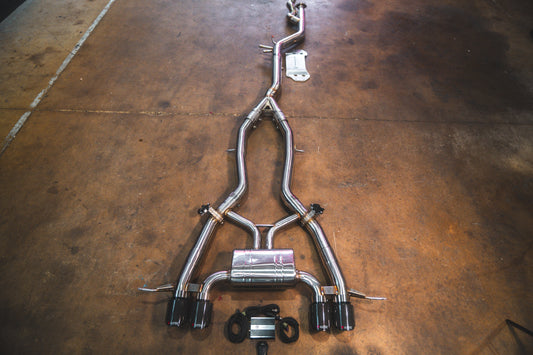 BMW G87 M2 Valved Sport Exhaust System - BMW.G87.M2.VSES.BR.BRSH-BMW.G87.M2.VSES.BR.BRT-BMW.G87.M2.VSES.BR.BLK-BMW.G87.M2.VSES.BR.FC-BMW.G87.M2.VSES.BR.RC-  DRIVEN - 1