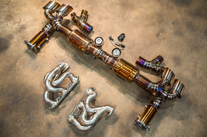 Valvetronic Valved Race Exhaust System for Porsche 911 Turbo 991.1 / 991.2 - POR.991.TUR.VSES.TI-POR.991.TUR.VSES.FFH.TI-  DRIVEN - 2