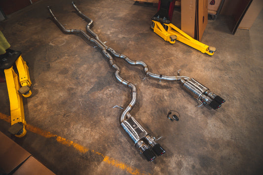 BMW F10 M5 / F06 M6 Valved Sport Exhaust System - BMW.F10.M5.VSES.BR.BRSH-BMW.F10.M5.VSES.BR.BRT-BMW.F10.M5.VSES.BR.BLK-BMW.F10.M5.VSES.BR.RC-BMW.F10.M5.VSES.BR.FC-  DRIVEN - 2