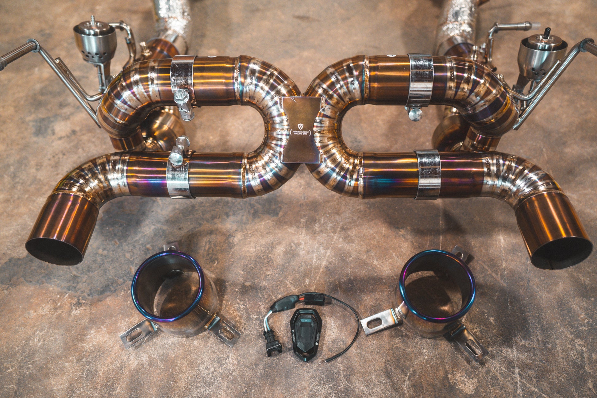 Ferrari F8 Valved Sport Exhaust System - FER.F8.VSES.TI-FER.F8.VSES.FF.TI-  DRIVEN - 11