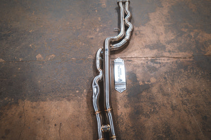 BMW F87 M2 Competition Equal Length Valved Sport Exhaust System - BMW.F87C.M2.VSES.BR.BRSH-BMW.F87C.M2.VSES.BR.BRT-BMW.F87C.M2.VSES.BR.BLK-BMW.F87C.M2.VSES.BR.FC-BMW.F87C.M2.VSES.BR.RC-  DRIVEN - 9