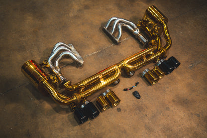 Valvetronic Valved Sport Exhaust System for Porsche 911 Carrera / S / GTS (991.1) - POR.991.CAR.VSES.AG-POR.991.CAR.VSES.TI-POR.991.CAR.VSES.FFH.AG-POR.991.CAR.VSES.FFH.TI-  DRIVEN - 3