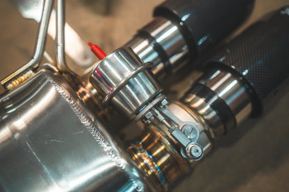 BMW E9x M3 Valved Sport Exhaust System (V2) - BMW.E9X.M3.AXL.BR.BRSH-BMW.E9X.M3.AXL.BR.BRT-BMW.E9X.M3.AXL.BR.BLK-BMW.E9X.M3.AXL.BR.RC-BMW.E9X.M3.AXL.BR.FC-  DRIVEN - 13