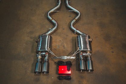 BMW E9x M3 Valved Sport Exhaust System (V2) - BMW.E9X.M3.AXL.BR.BRSH-BMW.E9X.M3.AXL.BR.BRT-BMW.E9X.M3.AXL.BR.BLK-BMW.E9X.M3.AXL.BR.RC-BMW.E9X.M3.AXL.BR.FC-  DRIVEN - 24
