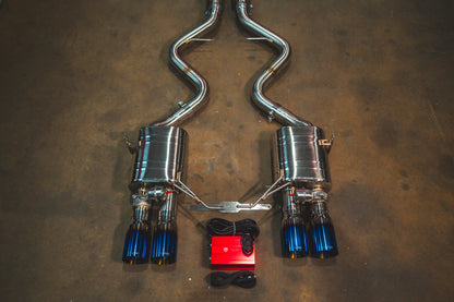 BMW E9x M3 Valved Sport Exhaust System (V2) - BMW.E9X.M3.AXL.BR.BRSH-BMW.E9X.M3.AXL.BR.BRT-BMW.E9X.M3.AXL.BR.BLK-BMW.E9X.M3.AXL.BR.RC-BMW.E9X.M3.AXL.BR.FC-  DRIVEN - 26