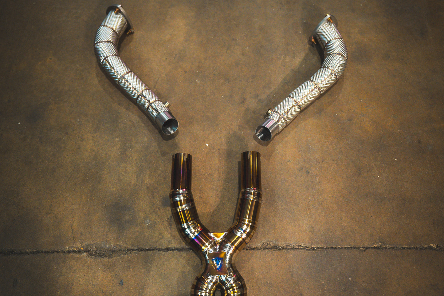 Ferrari California 4.3 V8 Free Flow Front Pipes - FER.CALI.43.FF.BR-  DRIVEN - 1