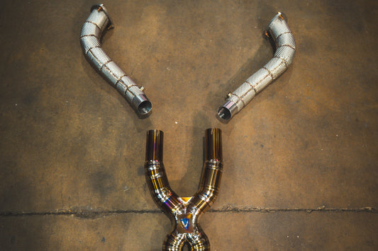 Ferrari California 4.3 V8 Free Flow Front Pipes - FER.CALI.43.FF.BR-  DRIVEN - 1