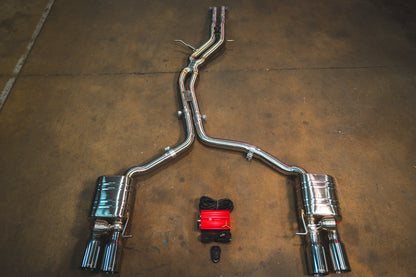 Audi B8 / B8.5 S4 / S5 Valved Sport Exhaust System - AUD.B8.S4.VSES.BR.BRSH-AUD.B8.S4.VSES.BR.BRT-AUD.B8.S4.VSES.BR.BLK-AUD.B8.S4.VSES.BR.RC-AUD.B8.S4.VSES.BR.FC-  DRIVEN - 27