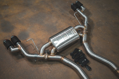 BMW X3 / X4 M40i Valved Sport Exhaust System - BMW.G01.M40i.VSES.BR.BLK-BMW.G01.M40i.VSES.BR.RC-  DRIVEN - 5