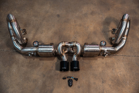 Valvetronic Valved Sport Exhaust System for Porsche GT3/RS 991.1 / 991.2 - POR.991.GT3.VSES.BR-POR.991.GT3.VSES.TI-POR.991.GT3.VSES.FFH.BR-POR.991.GT3.VSES.FFH.TI-  DRIVEN - 2