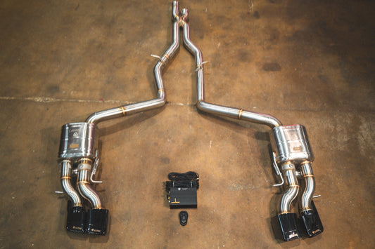 Mercedes W218 CLS63 AMG Valved Sport Exhaust System - MER.CLS63.AMG.VSES.BR-  DRIVEN - 1