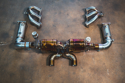 Valvetronic Valved Sport Exhaust System for Porsche 991.2 Carrera - POR.991.2.CAR.VSES.TI-POR.991.2.CAR.VSES.FFH.TI-  DRIVEN - 1