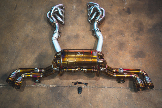 Ferrari F430 Valved Sport Exhaust System - FER.F430.VSES.TI-FER.F430.VSES.FF.TI-FER.F430.VSES.FFH.TI-  DRIVEN - 1